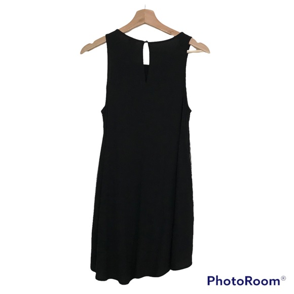 Lapis Black Lined Mesh Front Long Hi-Lo Tank Top - Picture 10 of 15